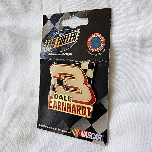 Dale Earnhardt Fan Fueler Nascar Childress Racing 1998 Vintage Collector Pinback - Picture 2 of 4